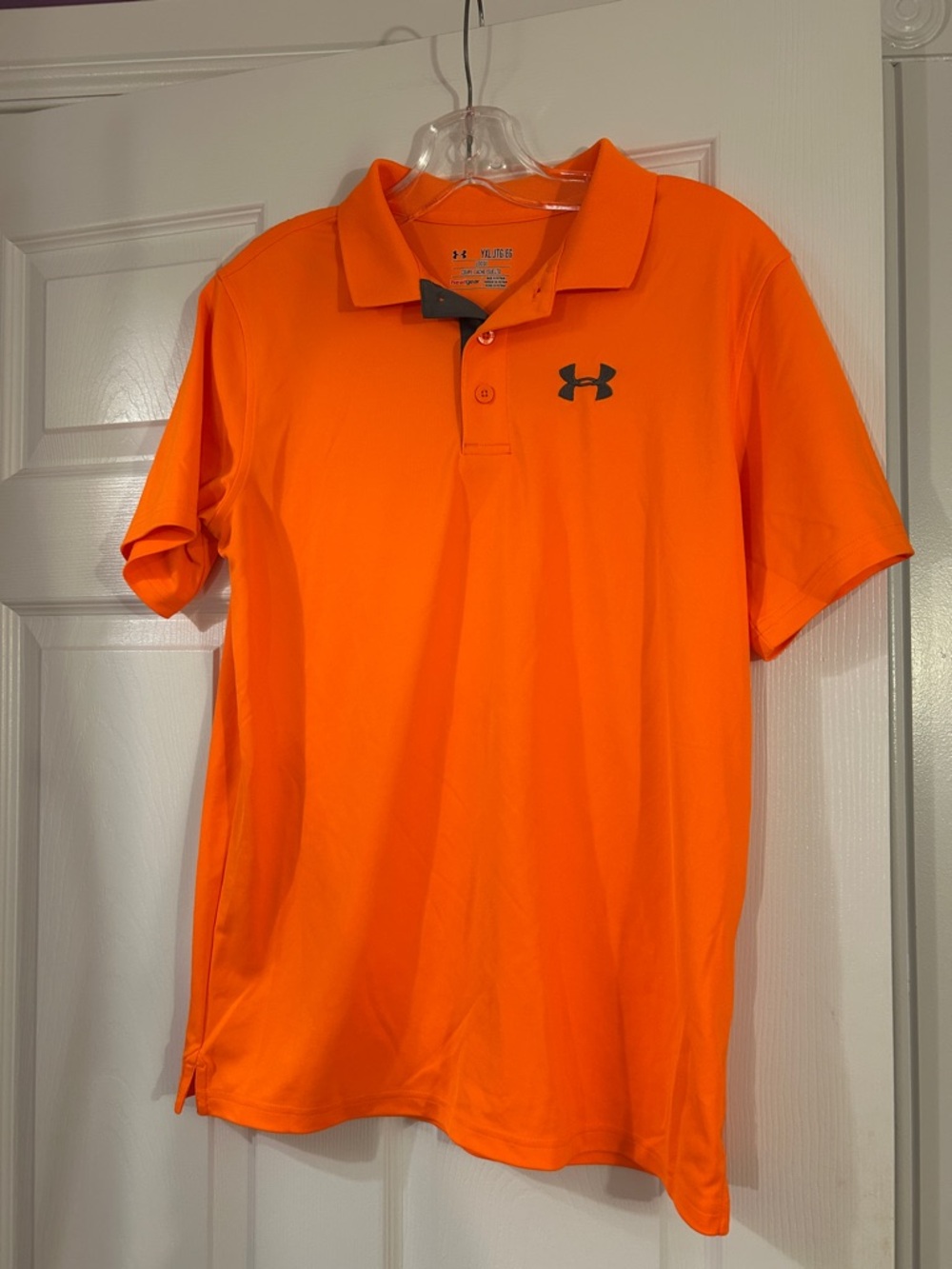 Under Armour Youth XL Bright Orange Performance Polo